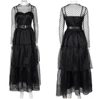 Lisa Frankenstein Misty Cosplay Costume Women Black Dress Party Carnival - Azufun