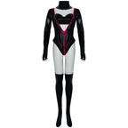 Hazbin Hotel An gel Dust Poison Cosplay Costume Black Leather Jumpsuit Party Carnival - Azufun