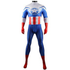 Captain America Winter Soldier Cosplay Costume Jumpsuit Zentai Party Carnival - Azufun