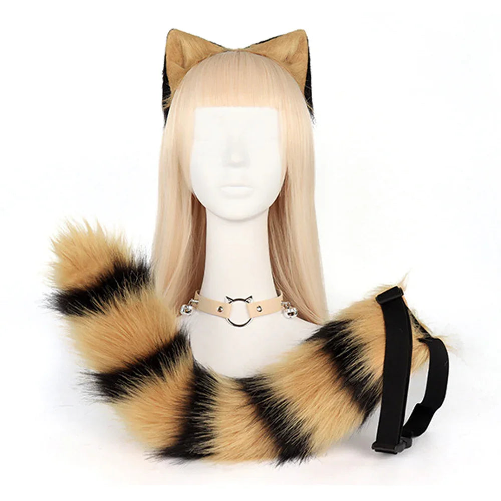 Crazy Zootopia Nick Fox Collar Headband Fox Tail Accessories
