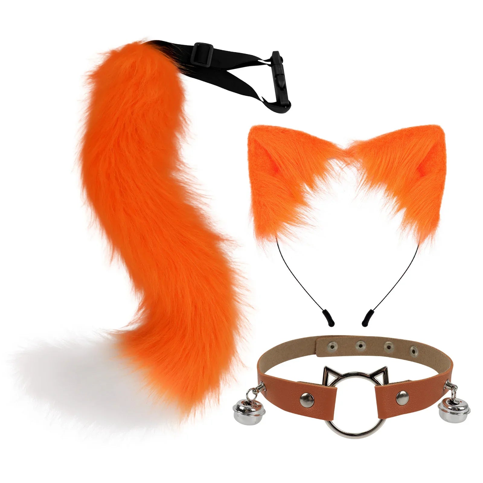Crazy Zootopia Nick Fox Collar Headband Fox Tail Accessories