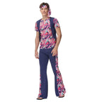 1970s Retro Disco Couple Hippie Hhip Hop Stage Costume Women Men Fancy Dress Halloween - Azufun