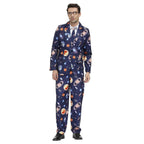 1980s Love Flower Print Suit 80s Costumes Cosplay Party Carnival - Azufun