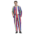 1980s Love Flower Print Suit 80s Costumes Cosplay Party Carnival - Azufun