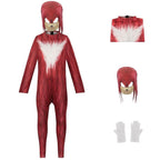 Sonic the Hedgehog Cosplay Costume Jumpsuit Kids Party Carnival - Azufun