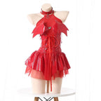 Witch Cosplay Costume Female Little Devil Perspective Skirt - Azufun