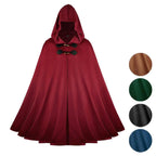 Medieval Suede Cape Halloween Retro Cloak Battle Warrior Role Play Cosplay Costume - Azufun