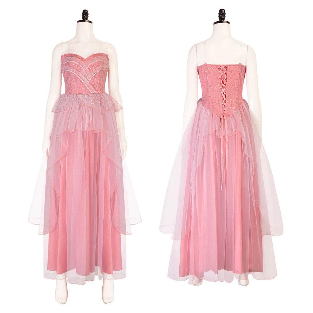 Wicked Glinda Pink Women Dress Outfit Carnival Cosplay Costume - Azufun