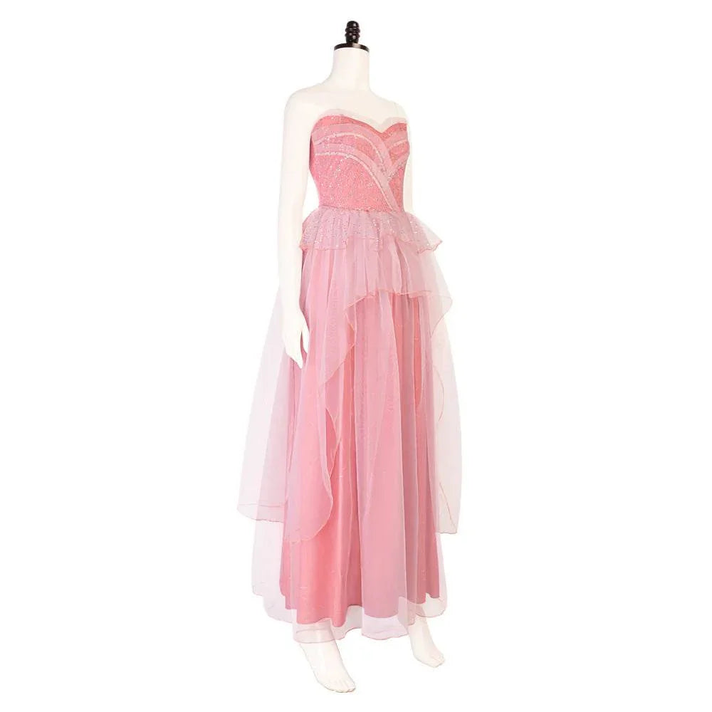 Wicked Glinda Pink Women Dress Outfit Carnival Cosplay Costume - Azufun