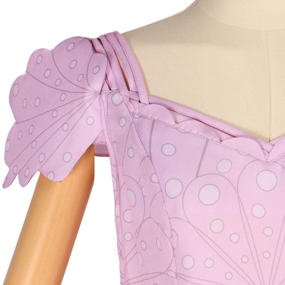 Wicked Glinda Women Pink Short Dress Outfit Carnival Cosplay Costume - Azufun