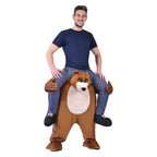 Brown Bear Teddy Unicorn Sheep Horns Octopus Funny Puppet Costumes - Azufun