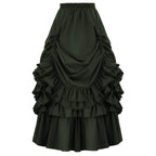 Medieval Retro Style Women's Waist Dance Skirt Dress - Azufun