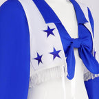 Dallas Cowboy Cheerleader Stage Star Costume For Women - Azufun