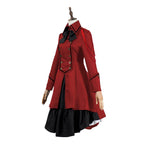 Medieval cos Renaissance gothic dress Retro bow ruffled punk cosplay skirt - Azufun