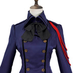 Medieval cos Renaissance gothic dress Retro bow ruffled punk cosplay skirt - Azufun