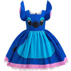 Stitch girls cute cosplay dress Costume tutu skirt Halloween - Azufun