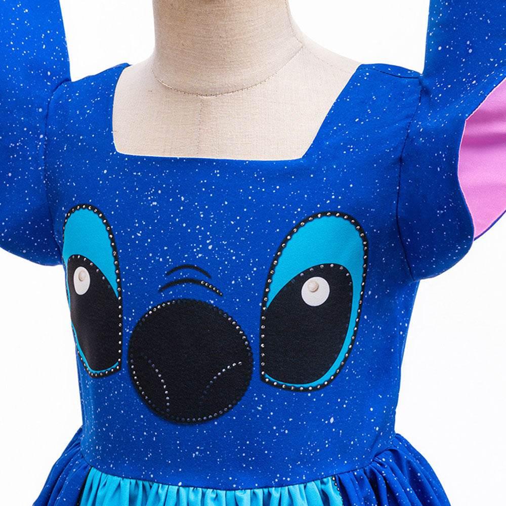 Stitch girls cute cosplay dress Costume tutu skirt Halloween - Azufun