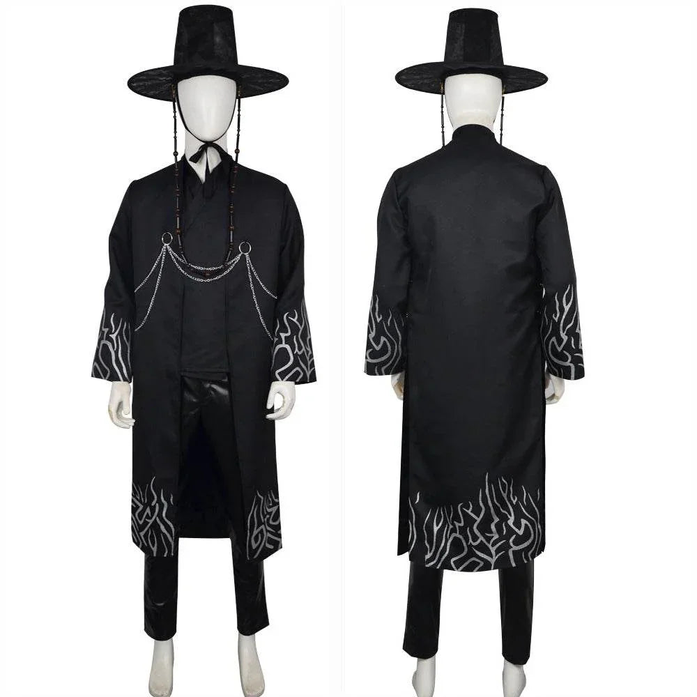 Kpop Demon Hunters Jinu Costume Cosplay Outfit Hat For Adult Man Halloween - Azufun