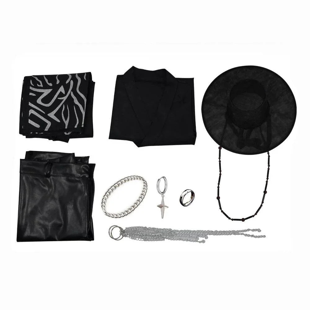 Kpop Demon Hunters Jinu Costume Cosplay Outfit Hat For Adult Man Halloween - Azufun