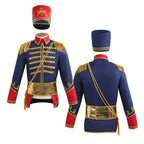British Hussar Tunic Royal Prince Tailcoat Drummer Parade Costume Jacket Men Halloween - Azufun