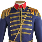 British Hussar Tunic Royal Prince Tailcoat Drummer Parade Costume Jacket Men Halloween - Azufun