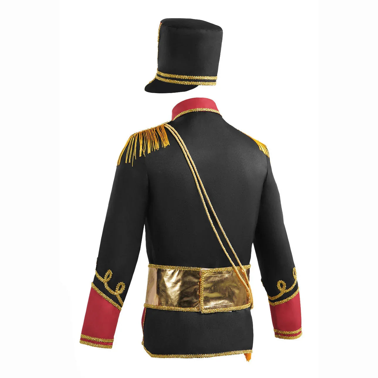 British Hussar Tunic Royal Prince Tailcoat Drummer Parade Costume Jacket Men Halloween - Azufun
