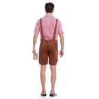 Men German Oktoberfest Outfit Beer Waiter Halloween Costume - Azufun