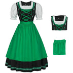German Oktoberfest Bavarian Nation Costume Overalls Set Halloween Carnival Outfit - Azufun