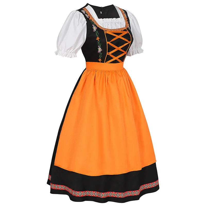 German Oktoberfest Bavarian Nation Costume Overalls Set Halloween Carnival Outfit - Azufun