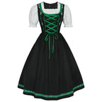 German Oktoberfest Bavarian Nation Costume Overalls Set Halloween Carnival Outfit - Azufun