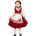 Kids The Little Match Girl Maid Oktoberfest Costume Dress Halloween - Azufun