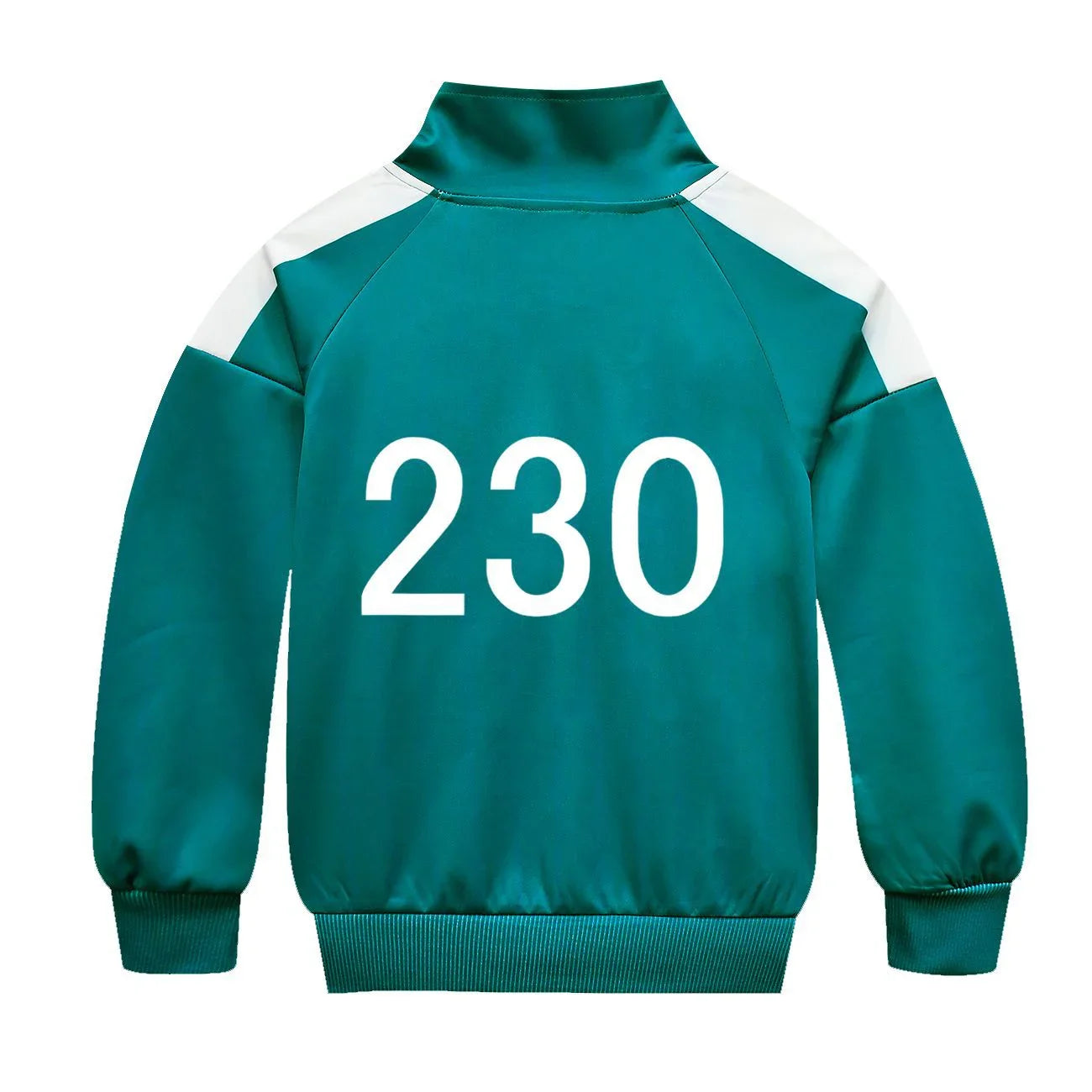 Adult Kids Players Tracksuit Game Costume Squid Cosplay Green Jacket Shirt - Azufun