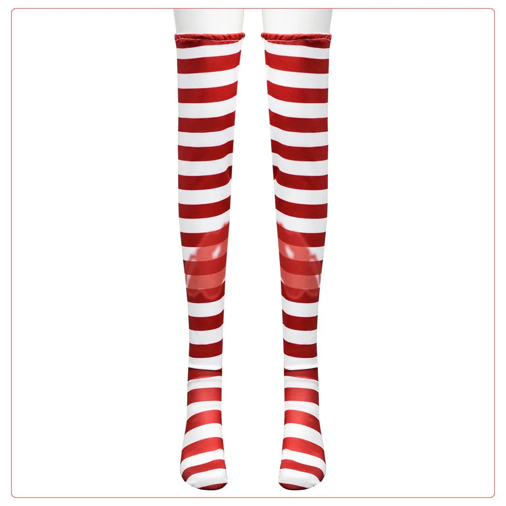 McDonald's Uncle Halloween Clown Costume Carnival Day Cosplay Jumpsuit Set Nightclub For Women Girl - Azufun