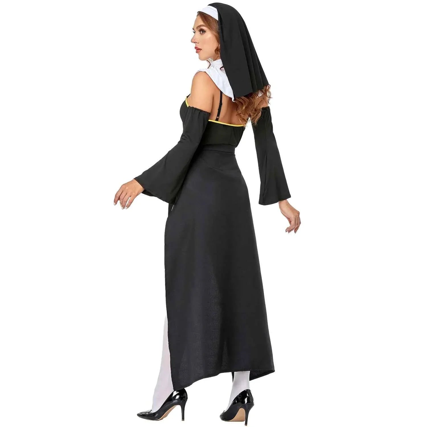 Women Vampire Nun Costume Halloween