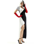 Cruella Dalmatian Dress Costume KuIra Stage Halloween