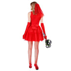 Ghost Corpse Bride Women Halloween Costume Bloody Mary Dress