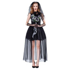 Ghost Corpse Bride Women Halloween Costume Bloody Mary Dress