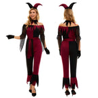 Suicide Squad Psycho Jester Clown Costume For Women Halloween