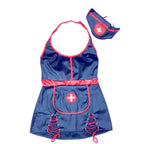 PU Mini Dress Nurse Costume Role Play Cosplay For Women