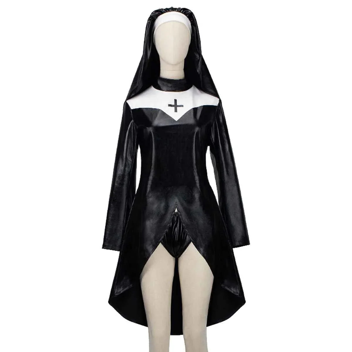 Nun Costume Black vampire Cosplay