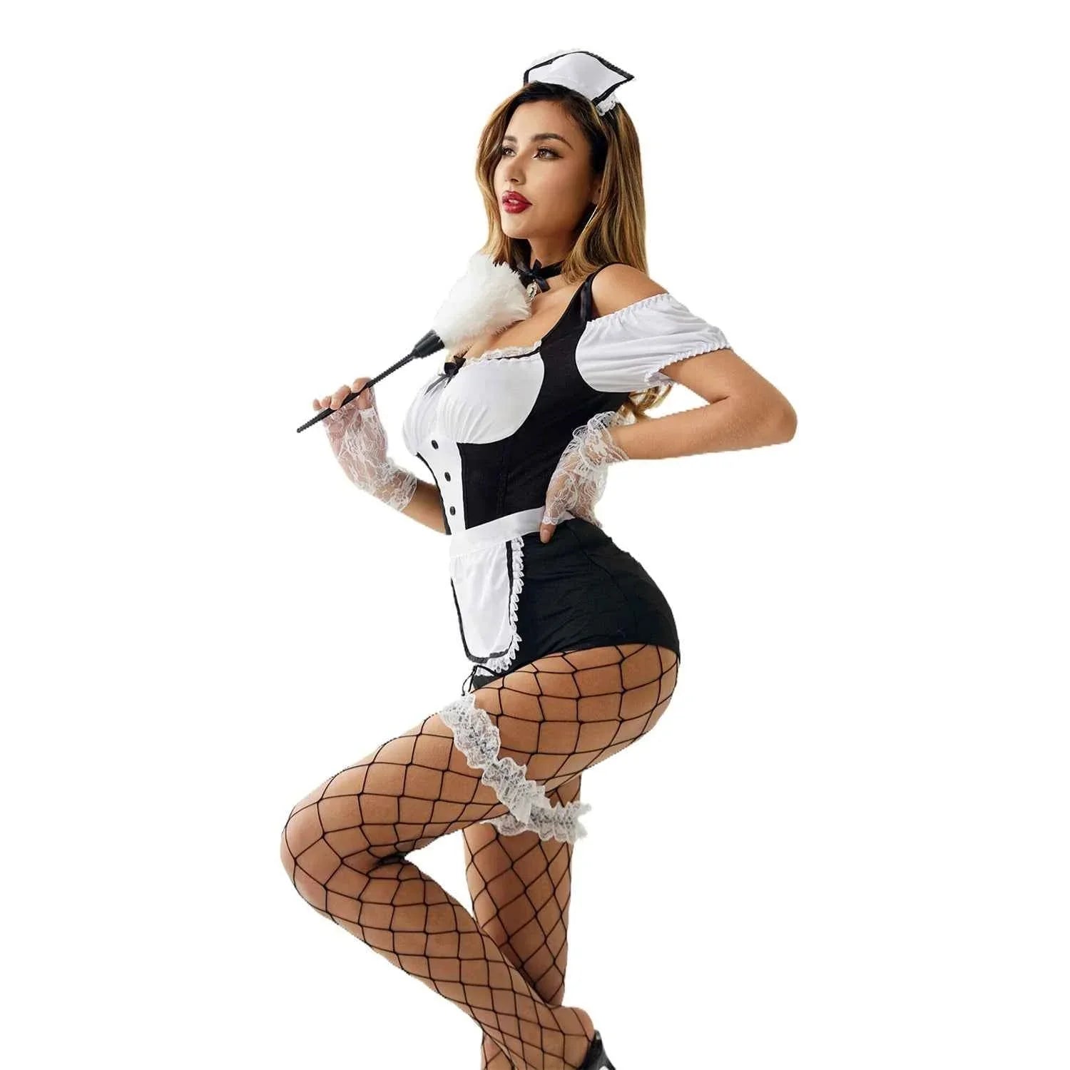 French Maid Costumes Jumpsuit