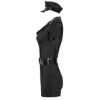 Female Police Cop Instructor Uniform Costume Halloween Carnival Party - Azufun