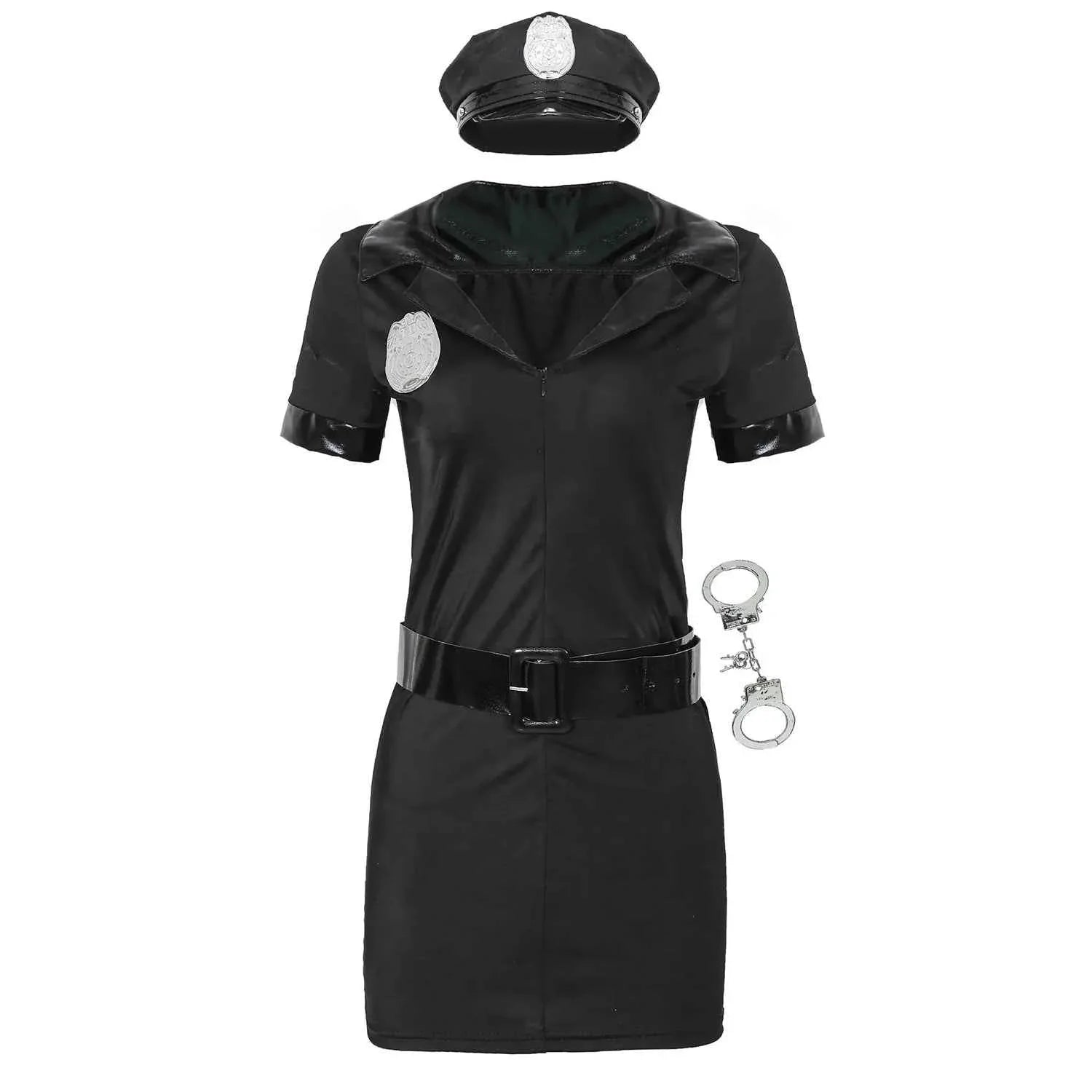 Female Police Cop Instructor Uniform Costume Halloween Carnival Party