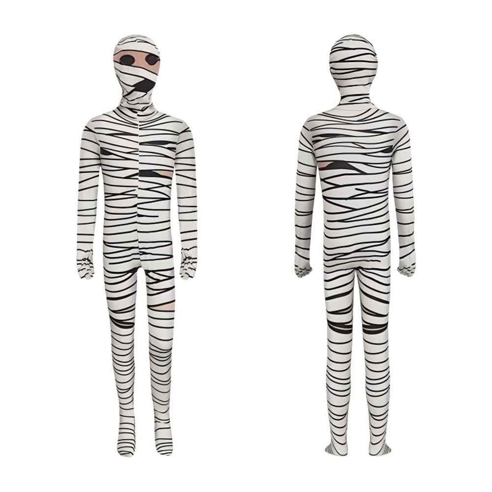 Skull Skeleton Jumpsuit Outfits Cosplay Costume Party For Kids