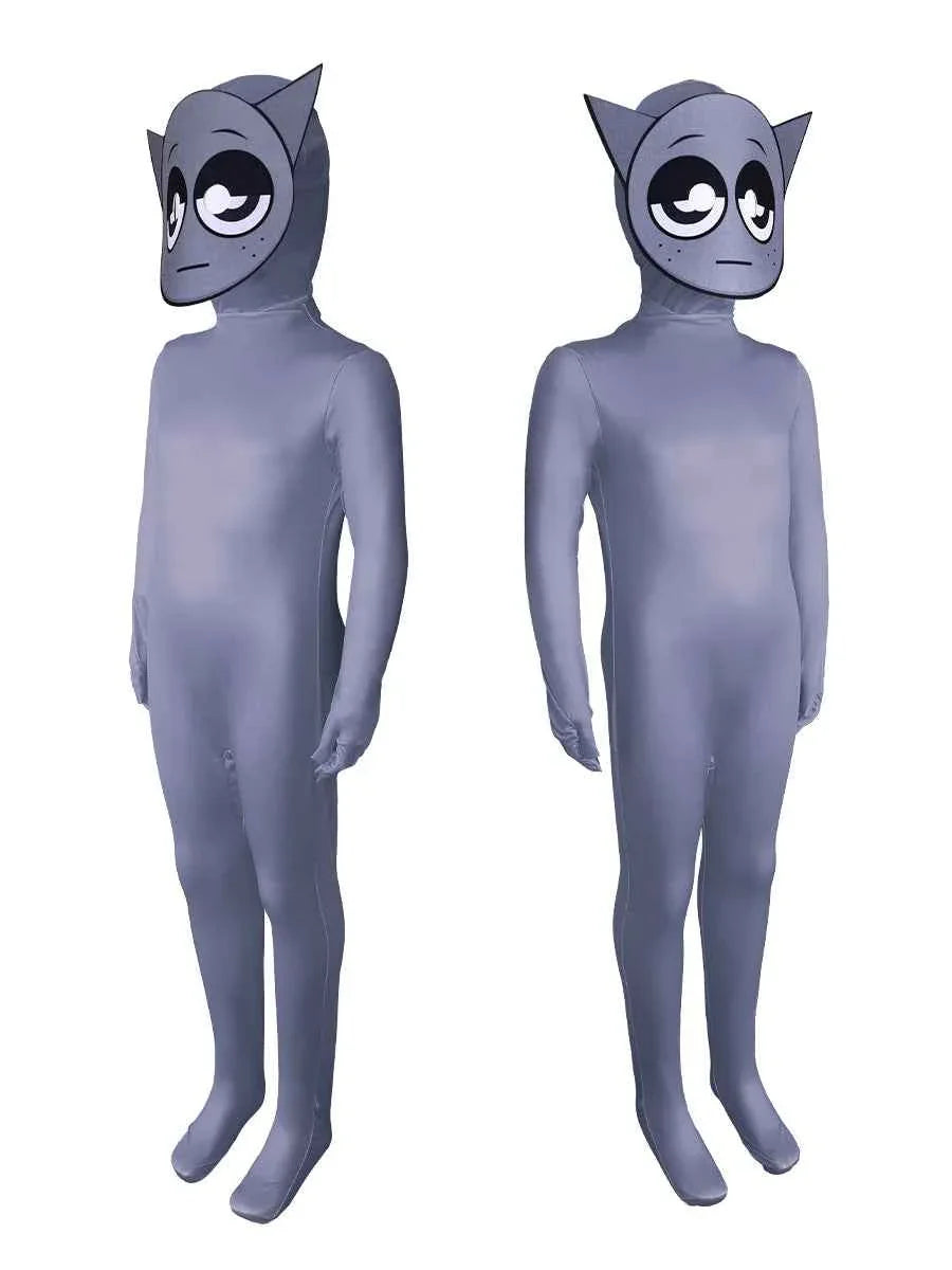 Sprunki Incredibox Costume Jumpsuit Bodysuit Halloween Kids Adult