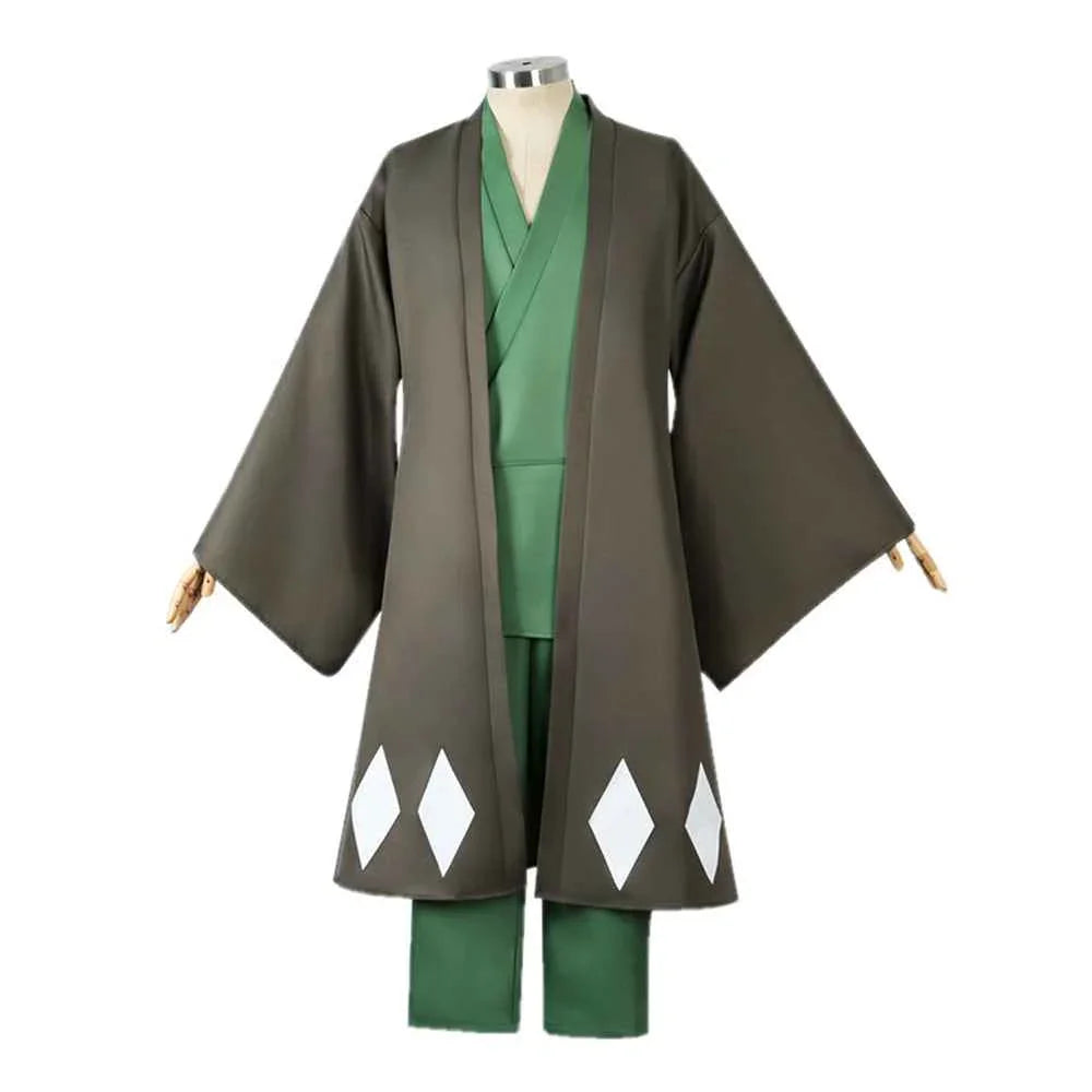 Bleach Urahara Kisuke Anime Cosplay Costume with hat Full Set