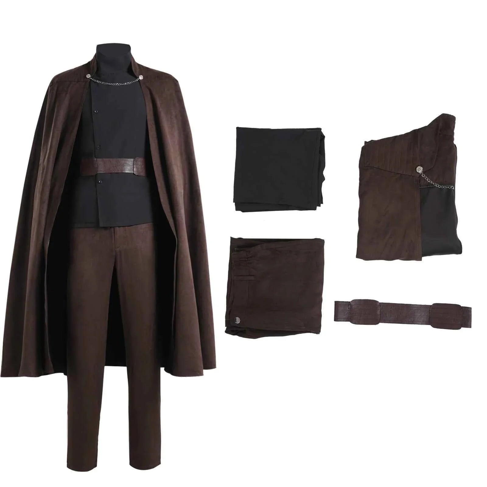 Count Dooku Costume Star Wars Cosplay Halloween Outfit Full Set