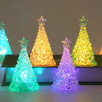 LED Christmas Tree Lights Christmas Table Ornaments Crystal Chandeliers