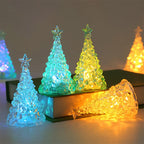 LED Christmas Tree Lights Christmas Table Ornaments Crystal Chandeliers