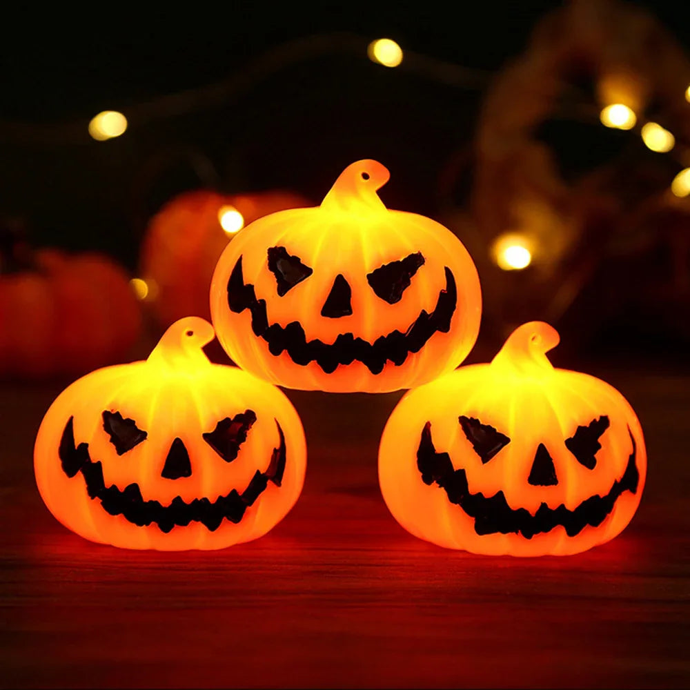 LED Pumpkin Lantern Hanging Ornament Halloween Decorative Piece